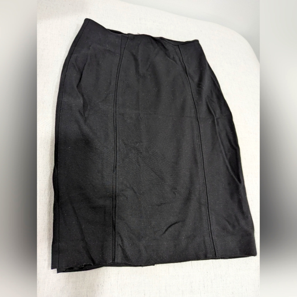 White House Black Market Ponte Pencil Skirt, Black - 6